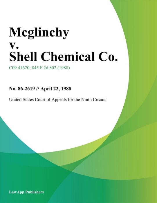Mcglinchy V. Shell Chemical Co.