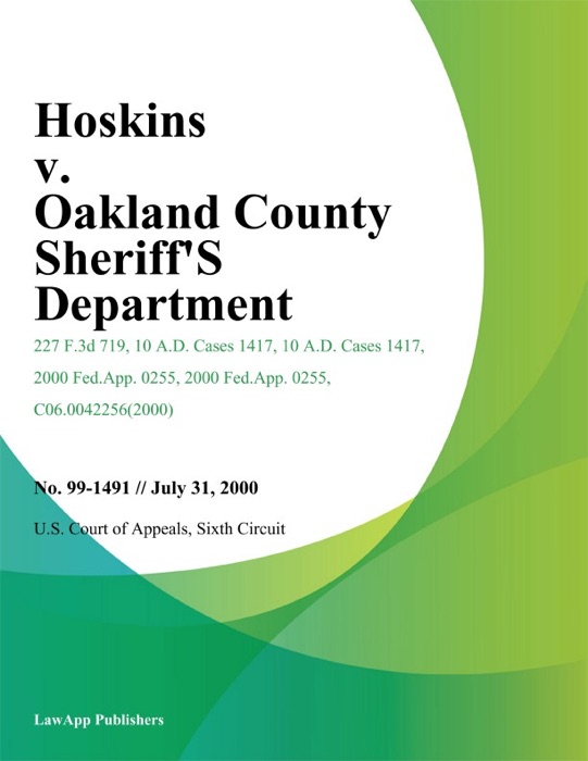 Hoskins V. Oakland County Sheriff's Department