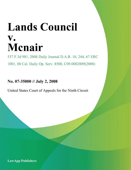 Lands Council v. Mcnair