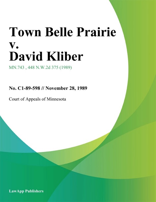 Town Belle Prairie v. David Kliber