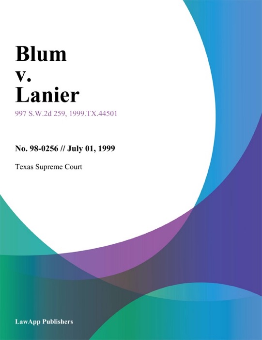 Blum v. Lanier