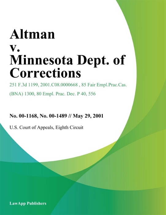 Altman v. Minnesota Dept. of Corrections