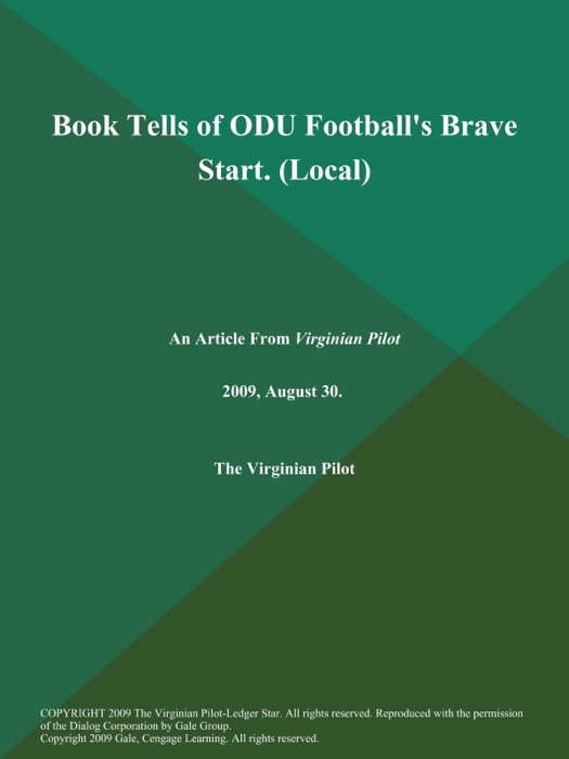 Book Tells of ODU Football's Brave Start (Local)