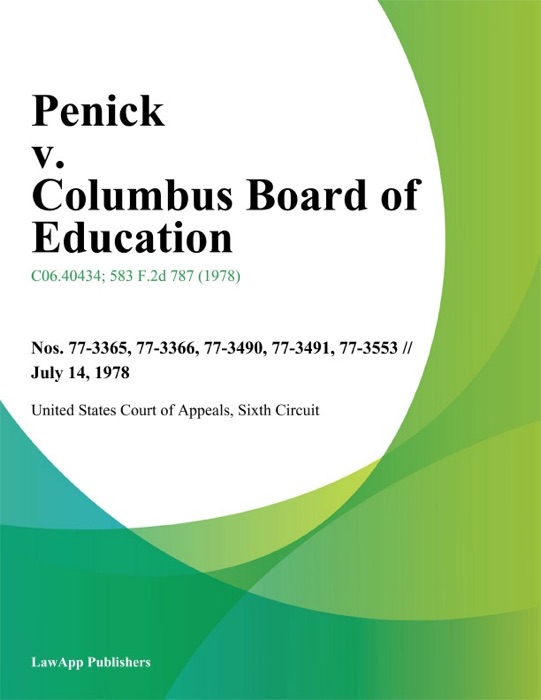 Penick V. Columbus Board Of Education