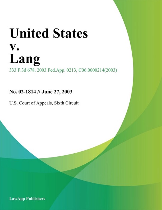 United States V. Lang