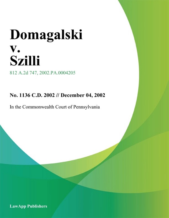 Domagalski v. Szilli