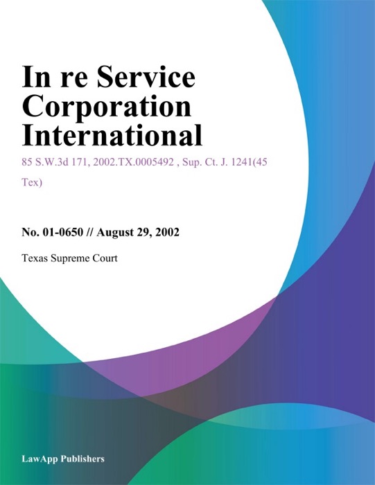 In Re Service Corporation International