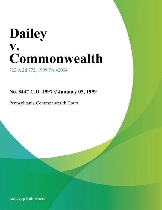 Dailey v. Commonwealth