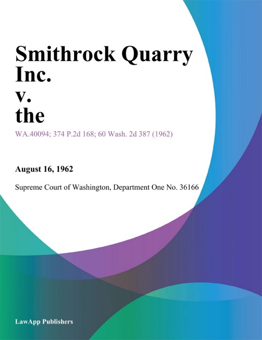 Smithrock Quarry Inc. v. the