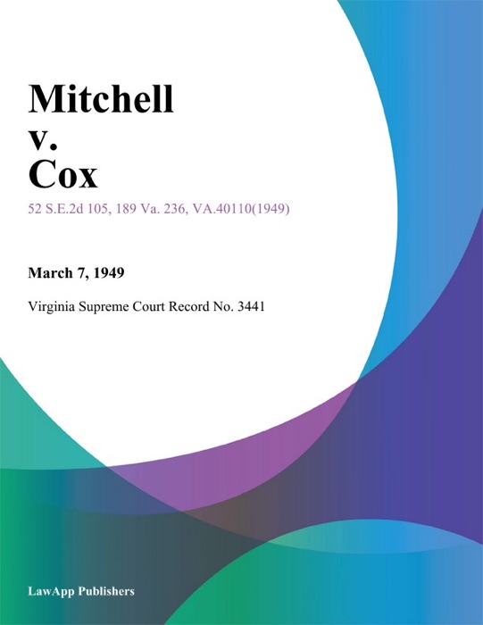 Mitchell v. Cox