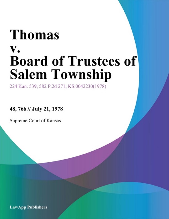 Thomas v. Board of Trustees of Salem Township