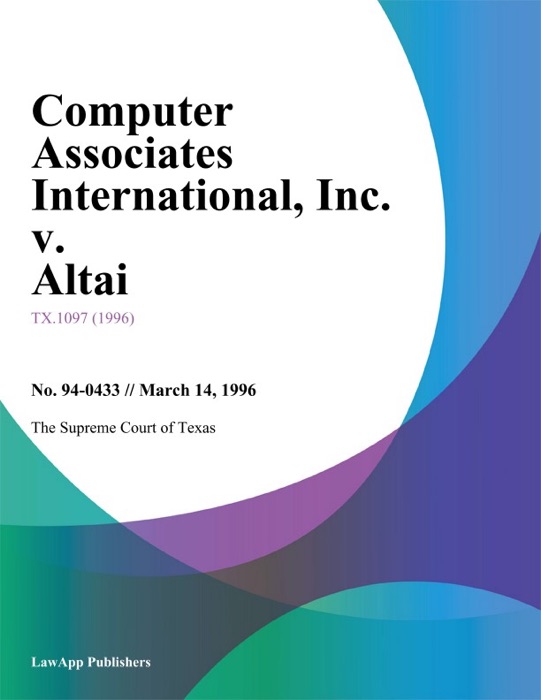 Computer Associates International, Inc. v. Altai