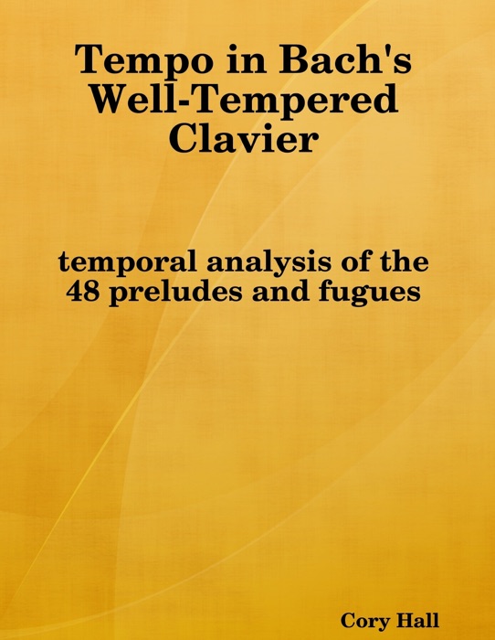 Tempo In Bach's Well-Tempered Clavier