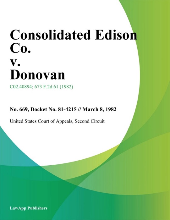 Consolidated Edison Co. v. Donovan