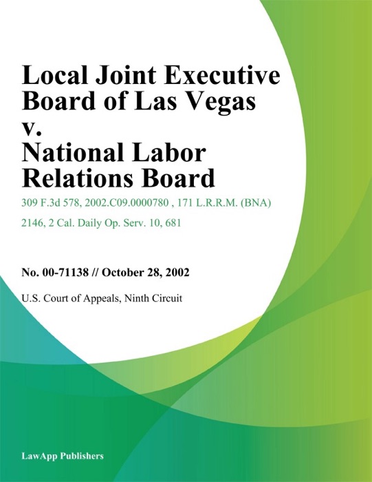 Local Joint Executive Board of Las Vegas v. National Labor Relations Board