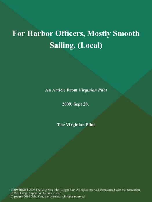 For Harbor Officers, Mostly Smooth Sailing (Local)