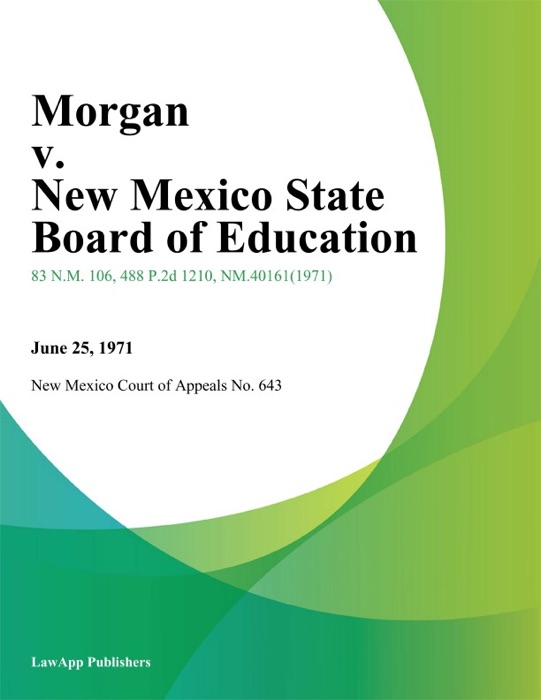 Morgan v. New Mexico State Board of Education