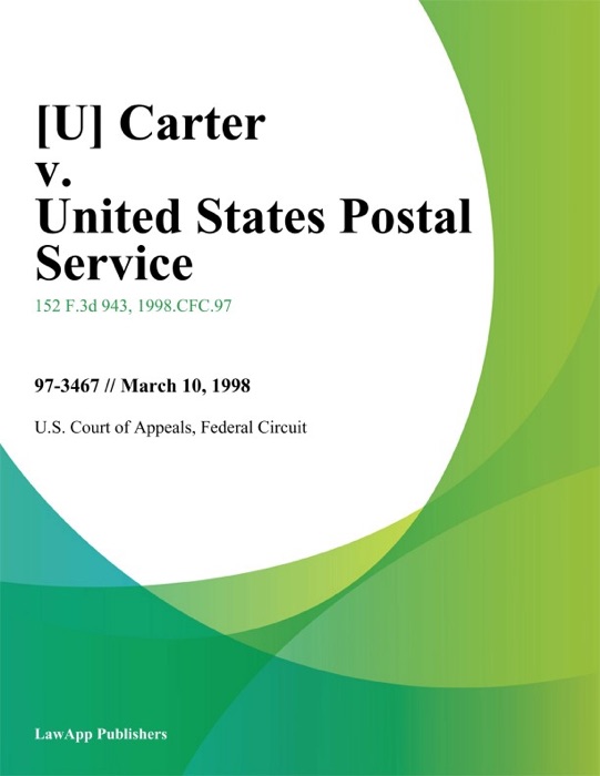 Carter v. United States Postal Service