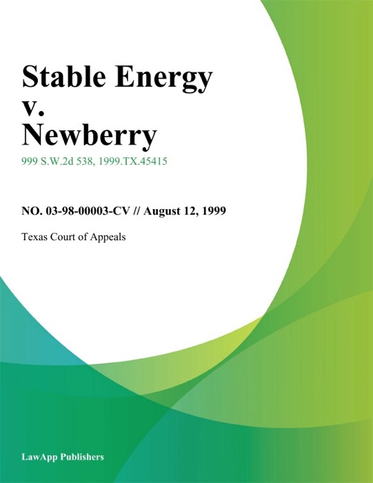 Stable Energy V. Newberry