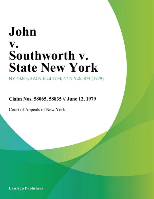 John v. Southworth v. State New York