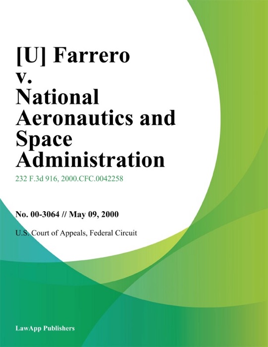 Farrero v. National Aeronautics And Space Administration