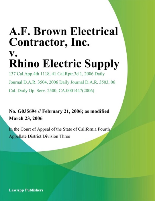 A.F. Brown Electrical Contractor