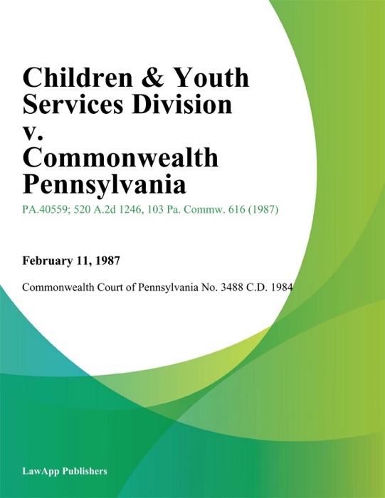 Children & Youth Services Division v. Commonwealth Pennsylvania