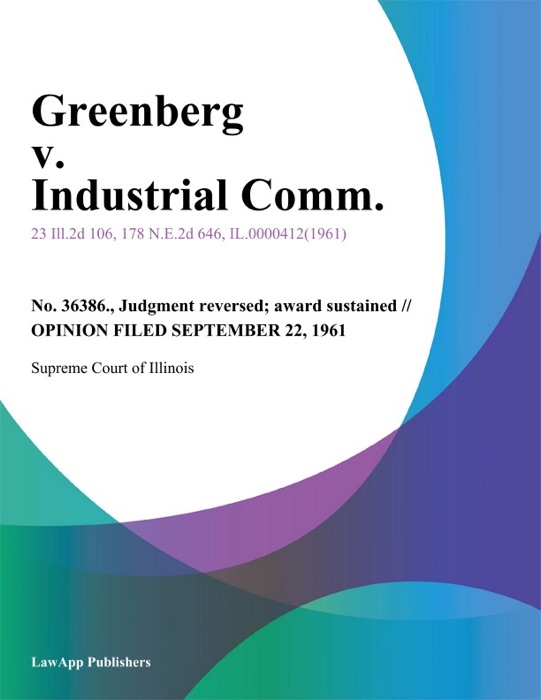 Greenberg v. Industrial Comm.