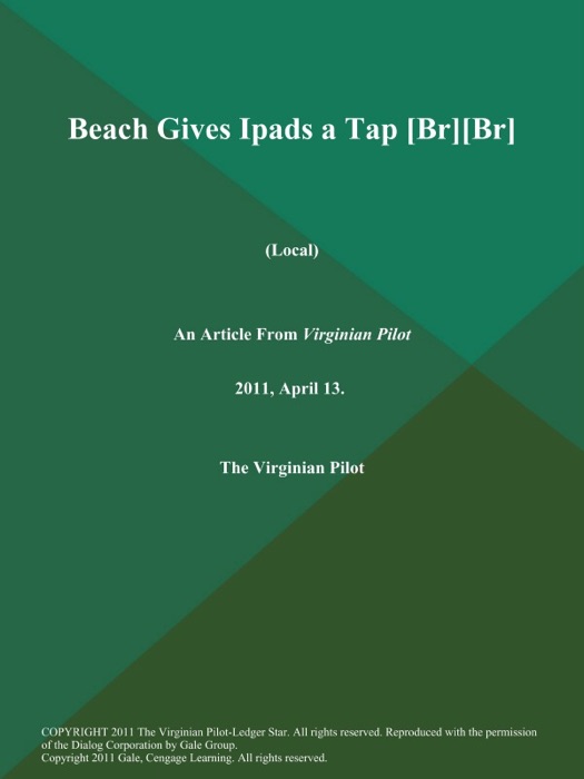 Beach Gives Ipads a Tap [Br][Br] (Local)