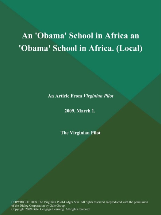 An 'Obama' School in Africa an 'Obama' School in Africa (Local)