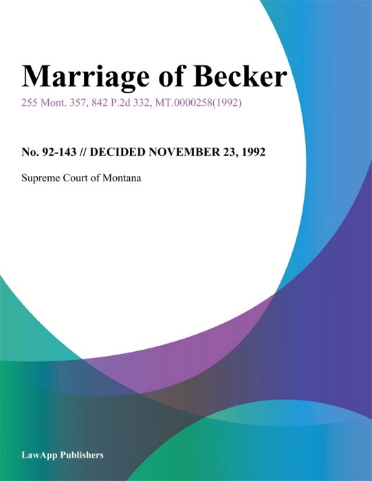 Marriage of Becker