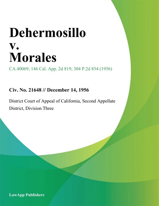 Dehermosillo v. Morales