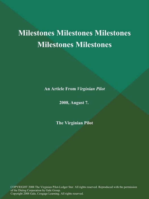 Milestones Milestones Milestones Milestones Milestones