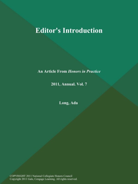 Editor's Introduction