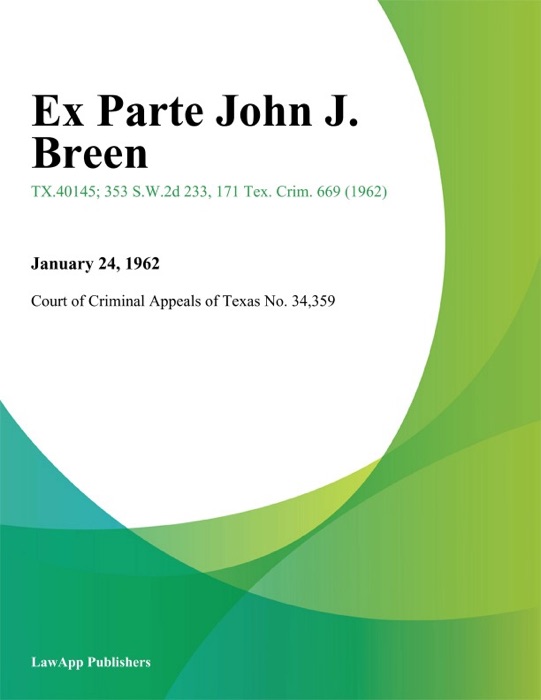 Ex Parte John J. Breen