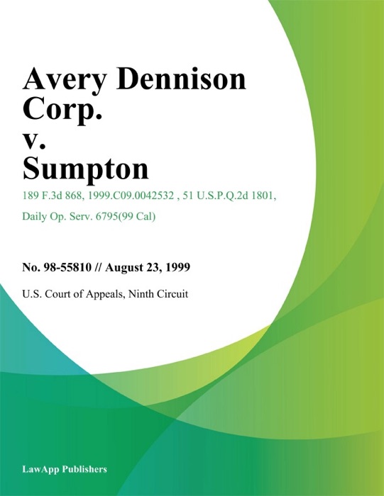 Avery Dennison Corp. v. Sumpton