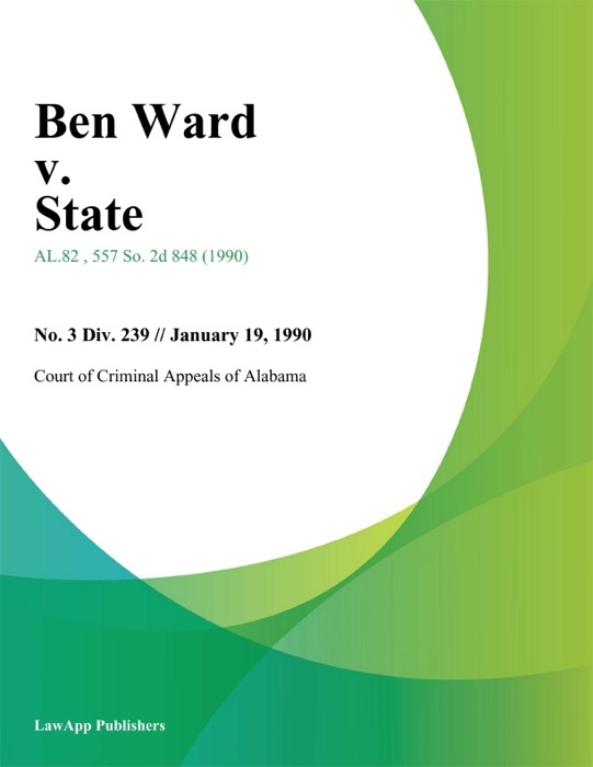 Ben Ward v. State