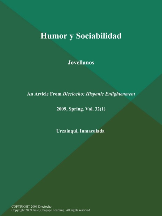 Humor y Sociabilidad: Jovellanos