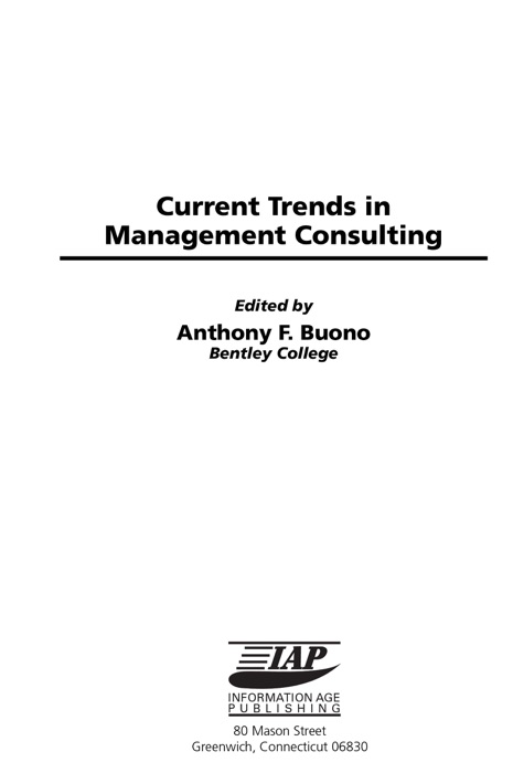 Current Trends in Management Consulting