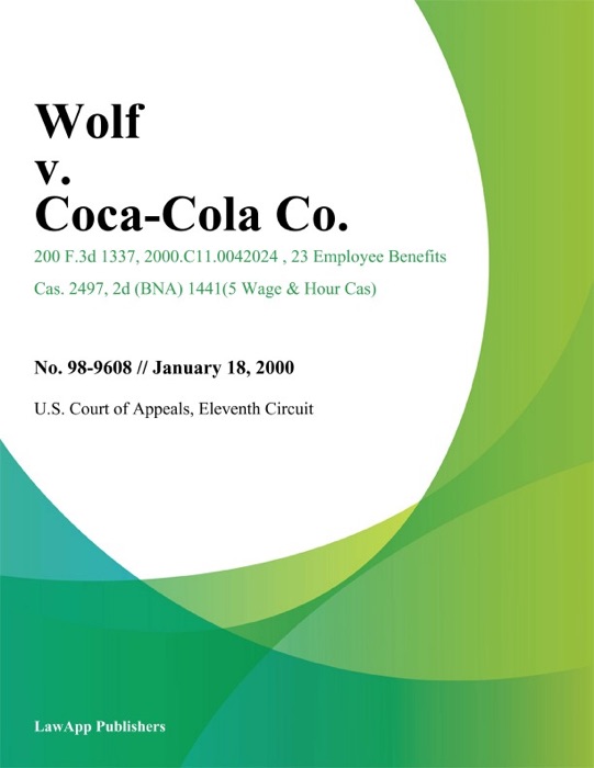Wolf V. Coca-Cola Co.