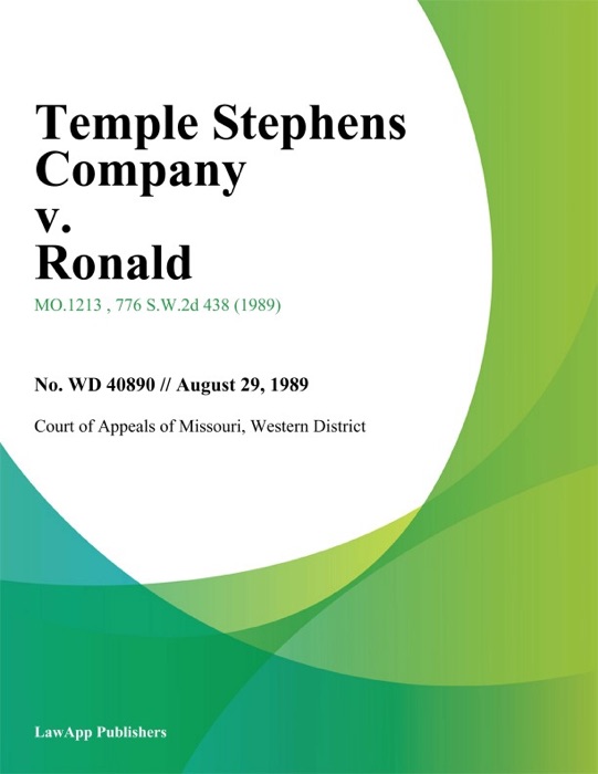 Temple Stephens Company v. Ronald