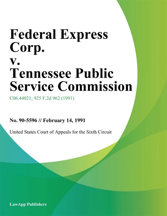 Federal Express Corp. V. Tennessee Public Service Commission