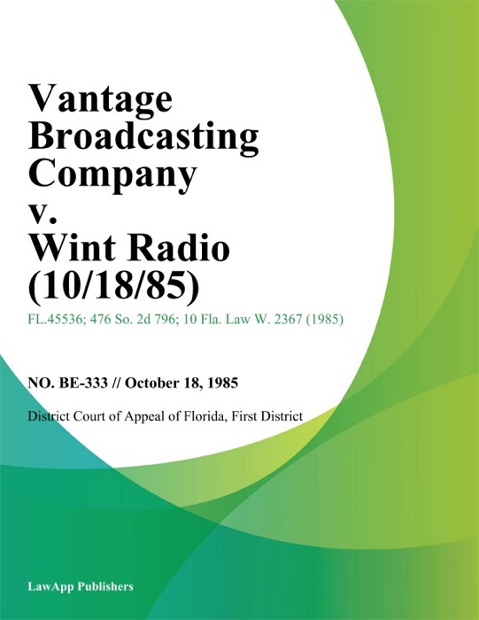 Vantage Broadcasting Company v. Wint Radio