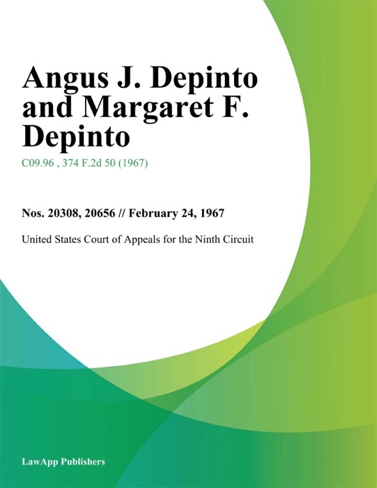 Angus J. Depinto and Margaret F. Depinto