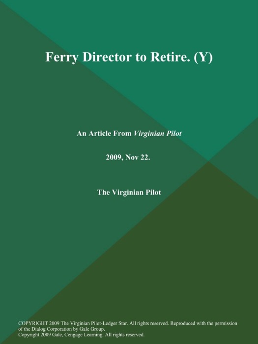 Ferry Director to Retire (Y)