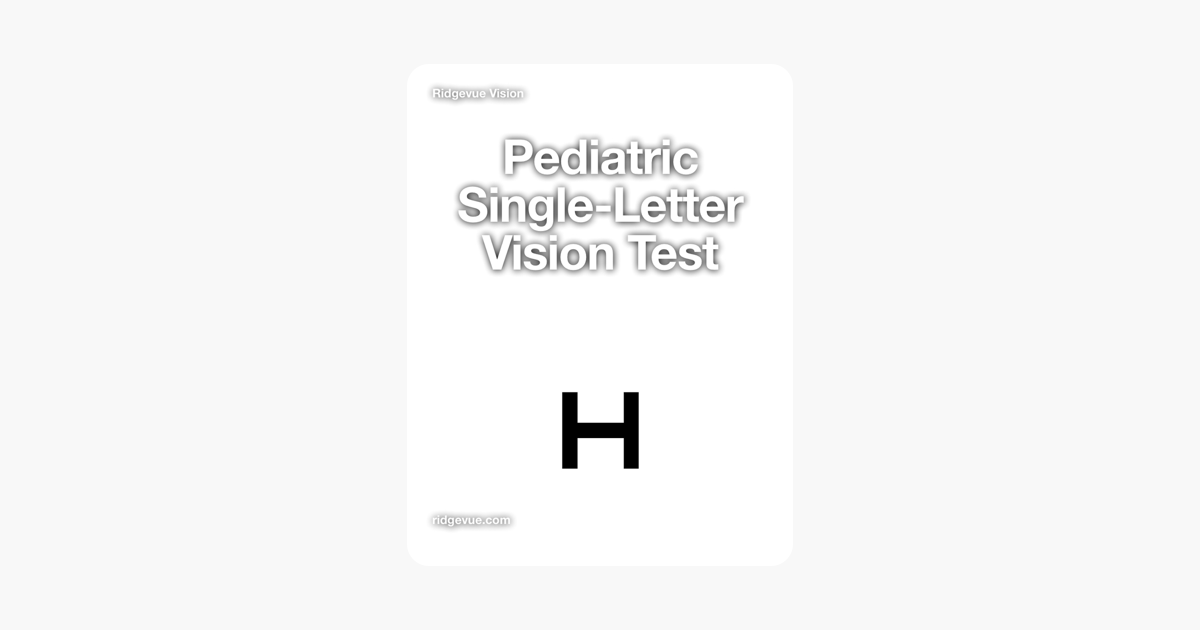 Pediatric Visual Acuity Chart