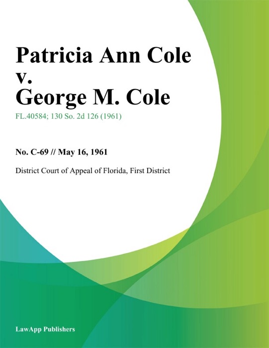 Patricia Ann Cole v. George M. Cole