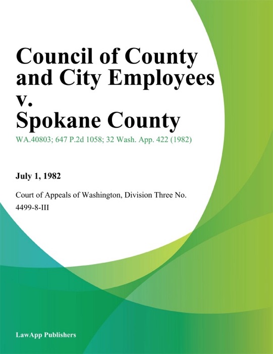 Council of County And City Employees v. Spokane County