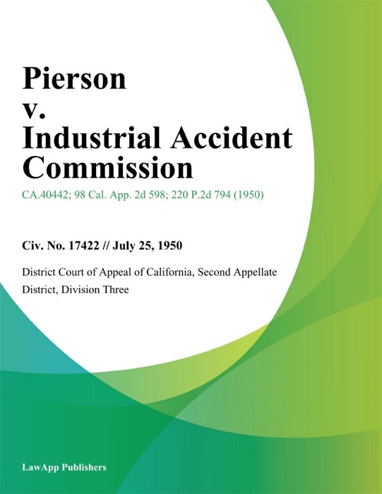 Pierson v. Industrial Accident Commission