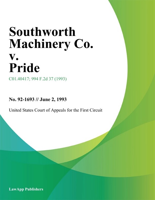 Southworth Machinery Co. v. Pride